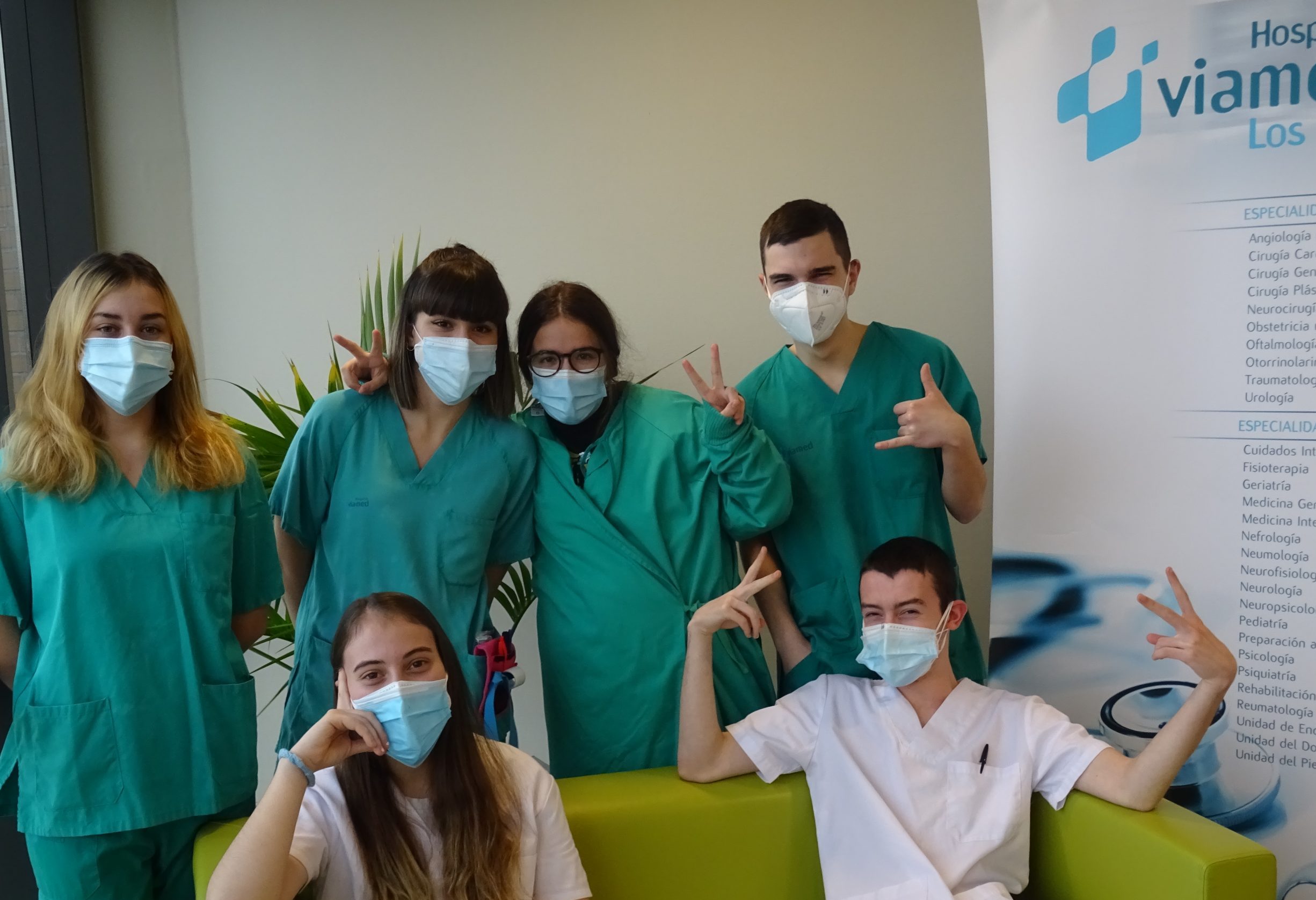 UCI, Urgencias, Quirófano y Hospitalización, destino de los alumnos de auxiliar de enfermería en prácticas del hospital Viamed Los Manzanos