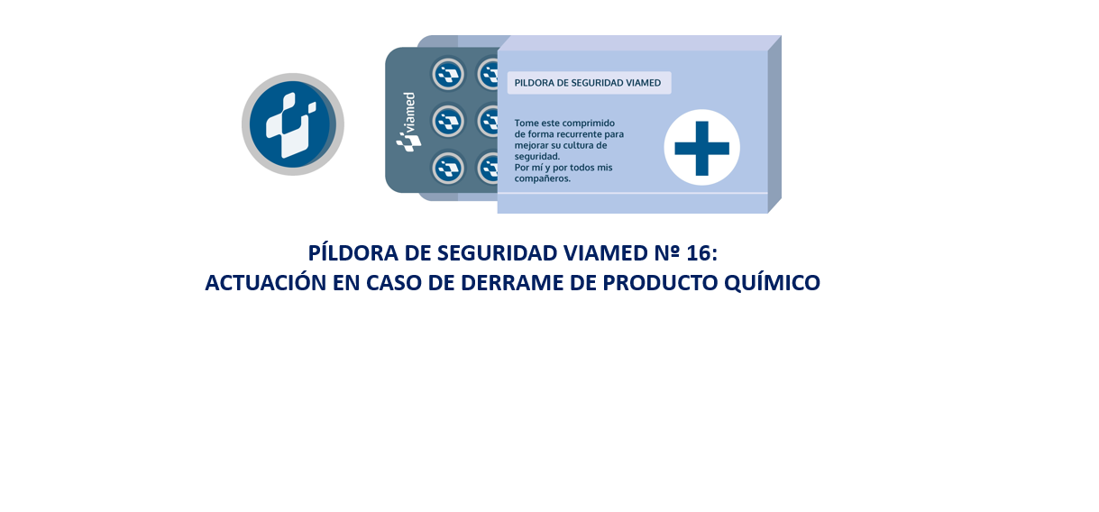 Actuación en caso de derrame de producto químico