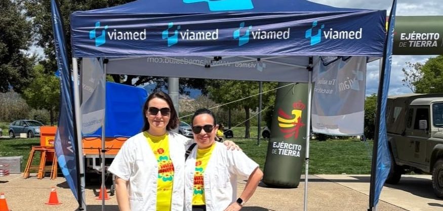 Más de 10.000 personas participan en la Marcha Aspace Huesca, en la que colabora Viamed Santiago