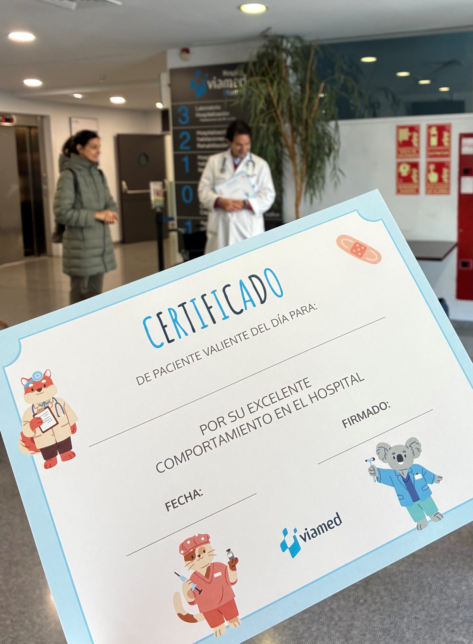 Los alumnos de 4 años del CPI Zaragoza Sur visitan el Hospital Viamed Montecanal