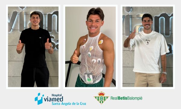 Facundo Bernal, Fran García y Diego Conde pasan su reconocimiento médico en Viamed Santa Ángela de la Cruz