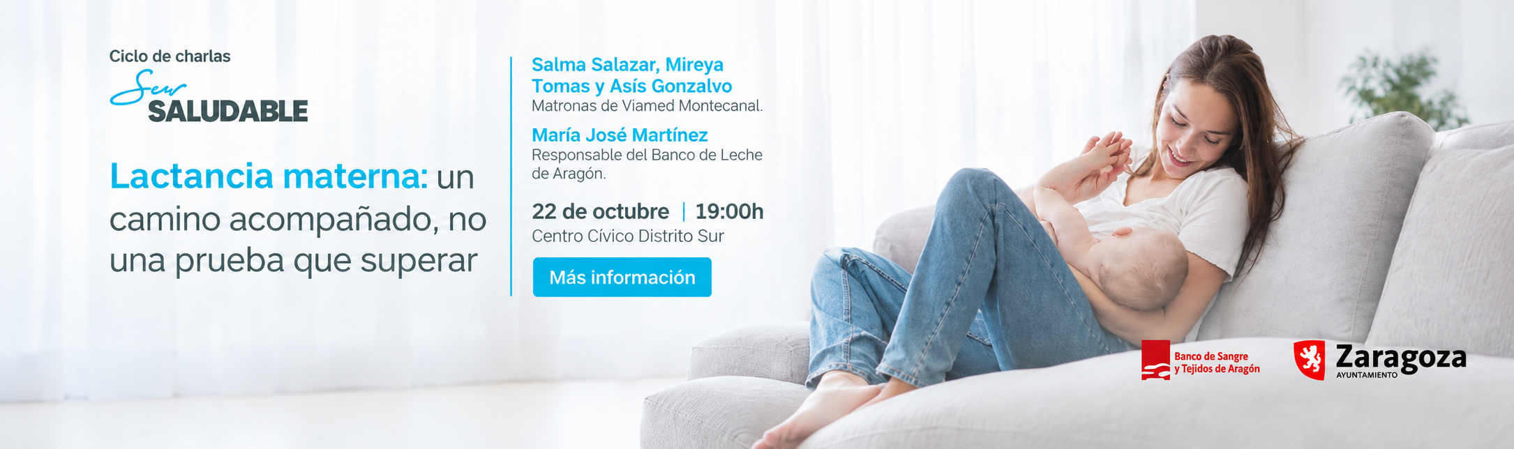 Sur Saludable regresa este curso con una charla sobre lactancia materna